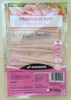 contenido nutricional pavo