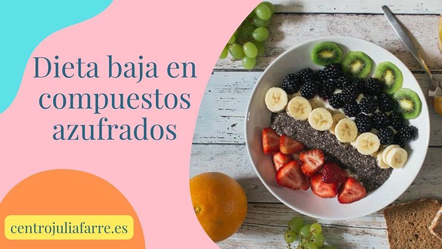 dieta baja en azufre